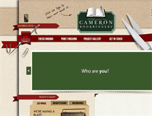 Tablet Screenshot of cameronbookbinders.co.uk